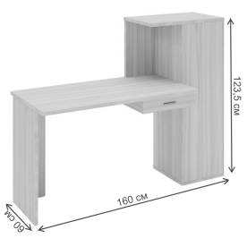Письменный стол СКЛ-ПРЯМ120+ШК ВК