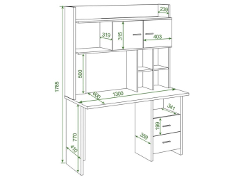 Письменный стол Беланта-Прям130