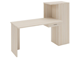 Письменный стол СКЛ-ПРЯМ130+ШК К карамель