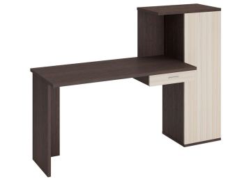 Письменный стол СКЛ-ПРЯМ100+ШК БЕН венге / карамель