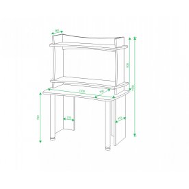 Письменный стол СКЛ-Софт120