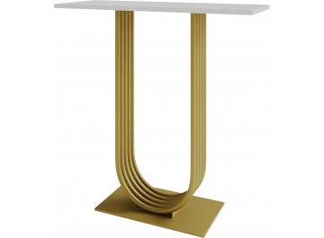 Консольный столик Arfeo 35x80x80 черный / золотой металл
