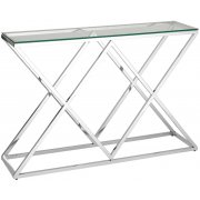 прозрачное стекло / сталь серебро