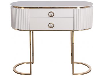 Консольный столик Лукиано бежевый / золото