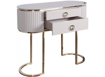 Консольный столик Лукиано бежевый / золото