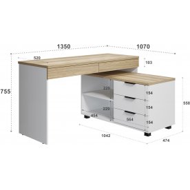 Письменный стол Скайлайт СЛ-22К