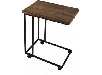 Приставной столик МеталлАрт М007 черный мрамор / черный