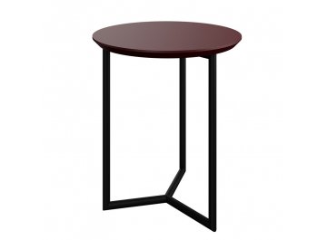 Приставной столик Miramar тёмно-красный / черный