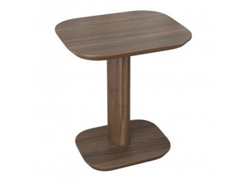 Приставной столик Olimar на тумбе орех