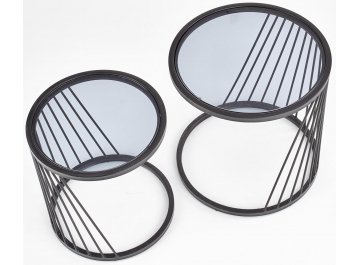 Кофейный столик Antilla дымчатый / черный