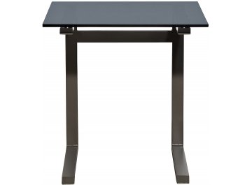 Приставной столик Асока прозрачный / серый