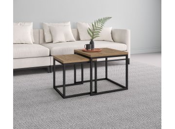 Журнальный столик SET LOGIC NEW graphit/черный