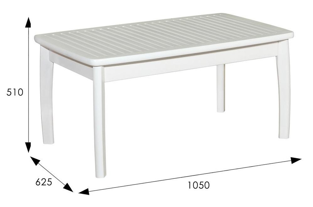 Журнальный стол Массив снег