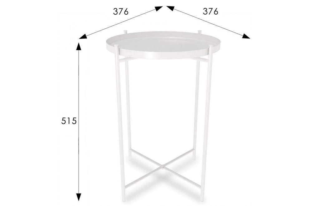 Журнальный стол SHT-CT8 белый муар