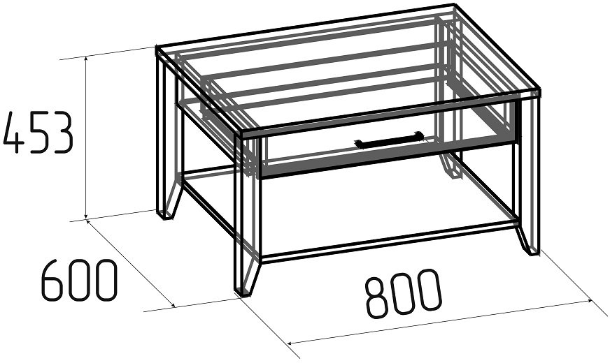 Журнальный столик Аурелио 16 белый