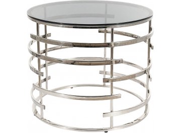 Кофейный столик Livia дымчатый / серебряный FI 60