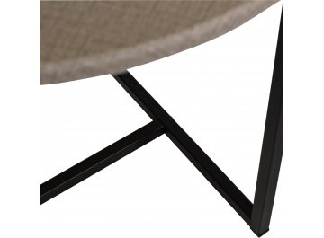 Кофейный столик BeautyStyle 27 текстиль темный / черный