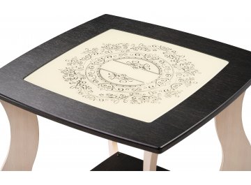 Журнальный столик Дианн бежевый / венге