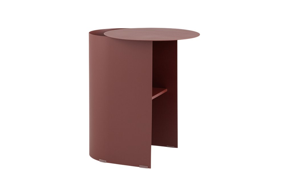 Журнальный столик Аурель металл бордовый