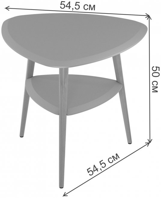 Журнальный столик Lavaris Дублин графит