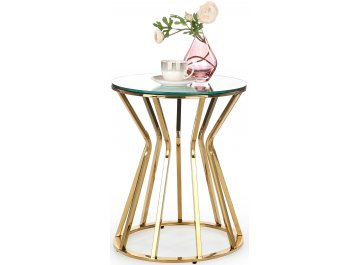 Журнальный столик Лей 45/50 зеркало / золотой