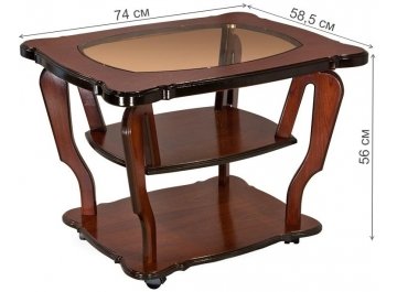 Журнальный столик Мари со стеклом