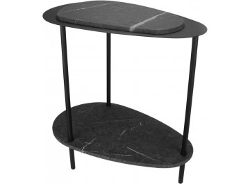 Журнальный столик МеталлАрт М036 коричневый дуб / черный