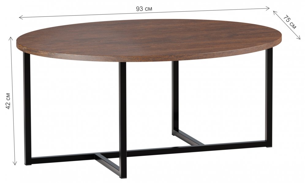 Журнальный столик Саутфилд 6 дуб коричневый