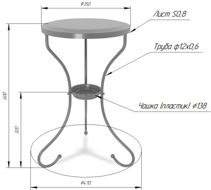 Журнальный столик SHT-CT10 белый муар