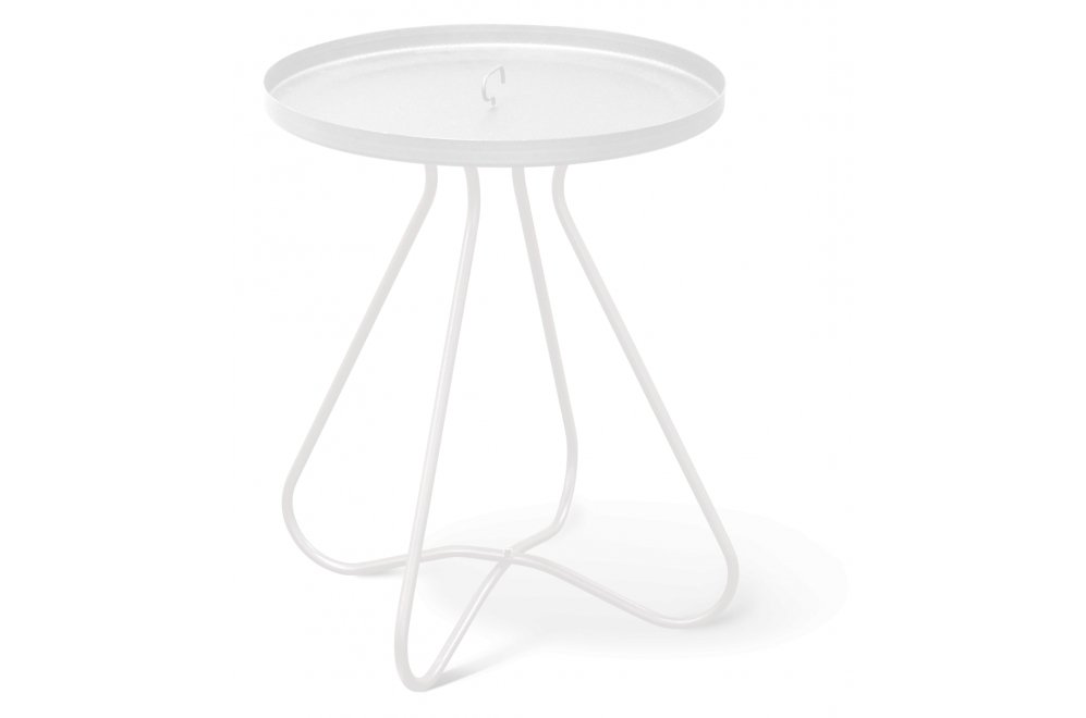 Журнальный столик SHT-CT3 белый муар