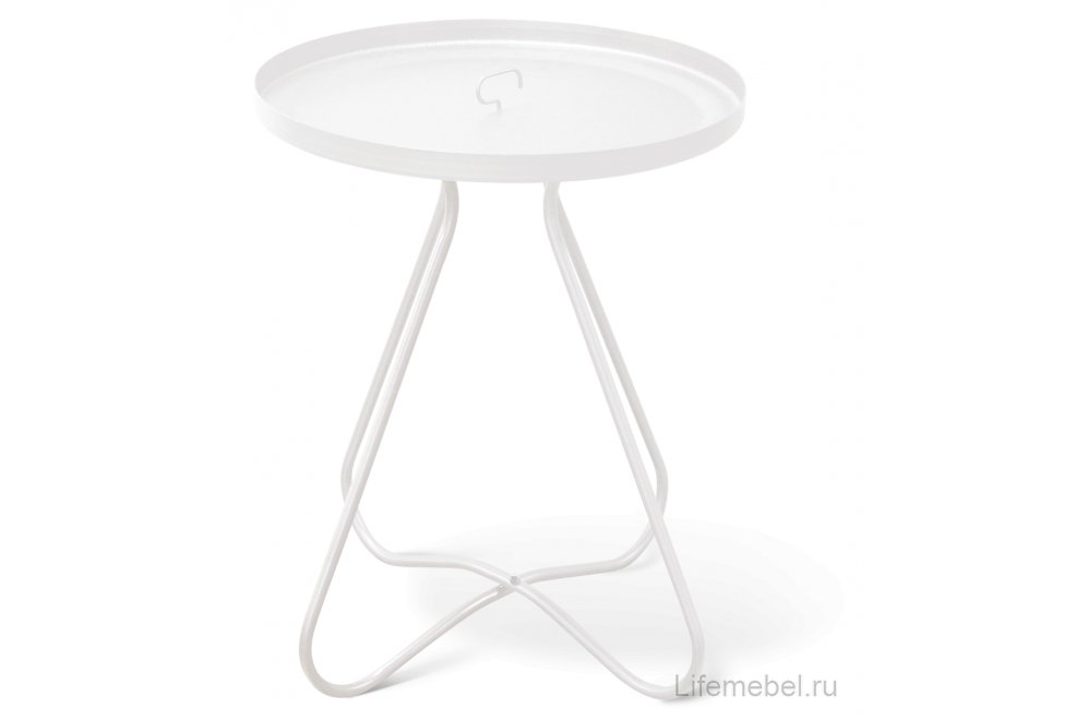 Журнальный столик SHT-CT3 белый муар