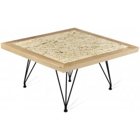 Журнальный столик SHT-TU29/H36/70/70 ДУБ/OSB