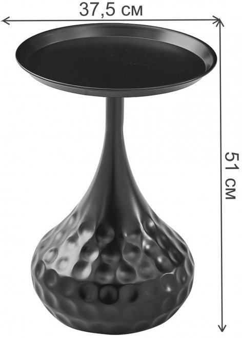 Журнальный столик BAJ-T07Z черный матовый