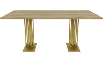 Деревянный стол Arfeo Duo золотой