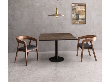 Обеденный стол CUBE брауни/черный