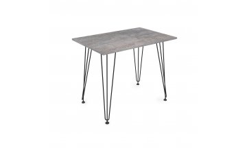 Деревянный стол DELTA teakwood/черный basalt/черный