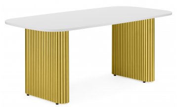 Деревянный стол Бавария B 160 х 90 белая пленка шагрень / черный