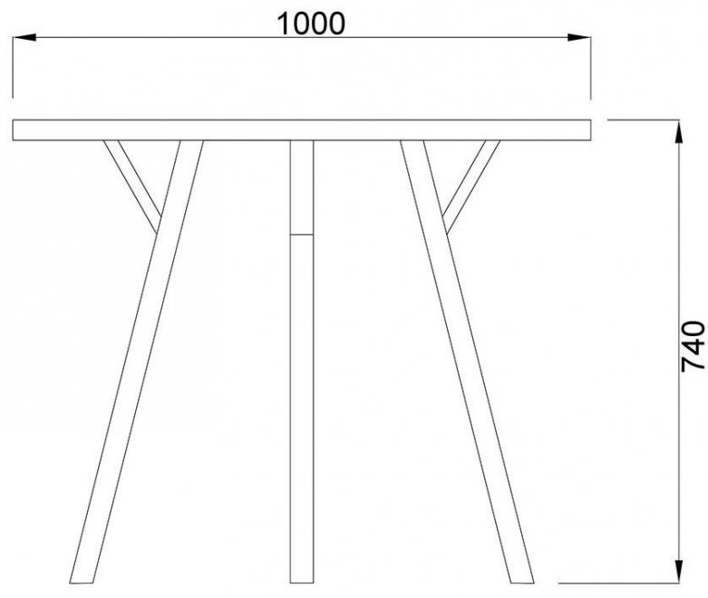 Деревянный стол Blake серый