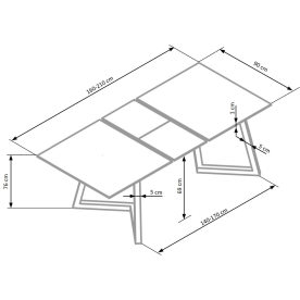 Деревянный стол Tiziano
