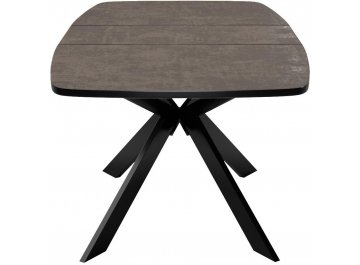 Обеденный стол DikLine B140 хромикс бронза / черный