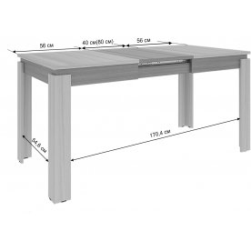 Деревянный стол Гермес 2