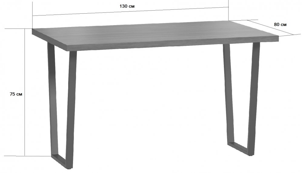 Деревянный стол Лондейл 3 натуральный / белый