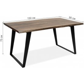 Деревянный стол Дживан