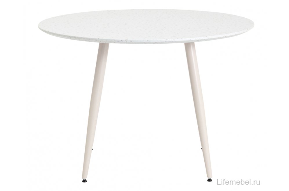 Деревянный стол Нимфа, D110, терраццо