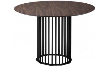 Деревянный стол Patrik 110 американский орех / черный муар