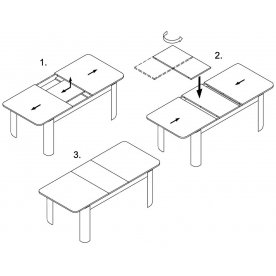 Деревянный стол Румба ПР-М 04 БЛ 01