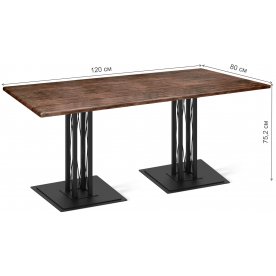 Деревянный стол SHT-TU6-BS1/120/80