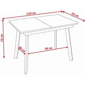 Деревянный стол Джаз ПР ОБ/ВН 93 ЧР