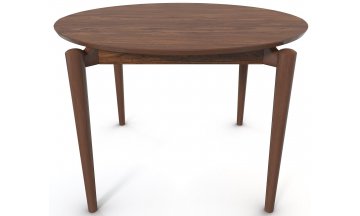 Деревянный стол Vasto 1100 круглый 115/145x107x77 орех американский