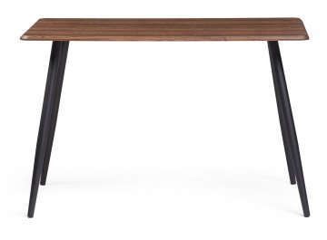 Обеденный стол Кангас 120х80х77 орех кантри / черный